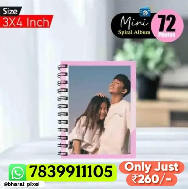 Mini album 72 Photos size 3×4 inches