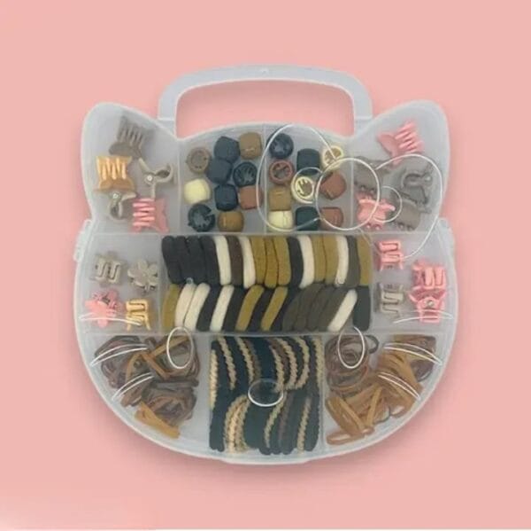 Cute Hair Rubber Band & Beads Clutcher -