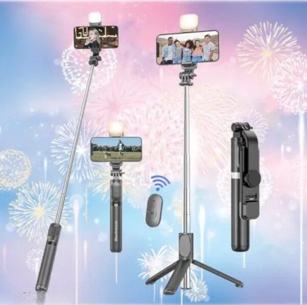 3 in 1 Selfie Stick Tripod with Bluetooth