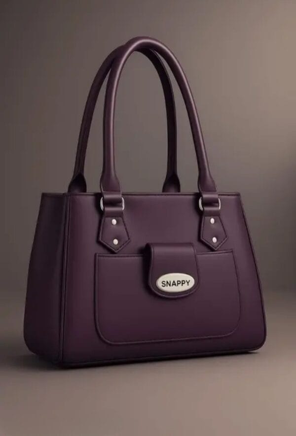 leather Purple handbags