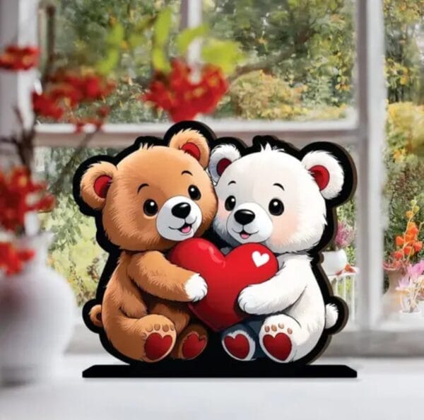 Bear Couple Table Decor