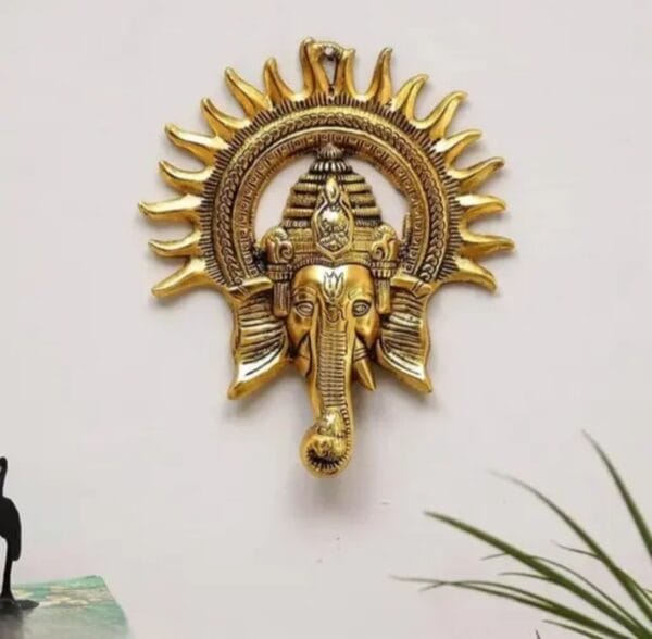 Metal Golden Lord Ganesha