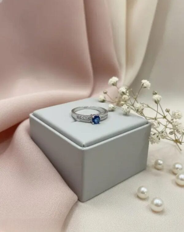 Blue Stone Ring for Girls