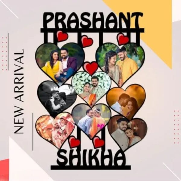 Customized Couple Collage Photo Frame