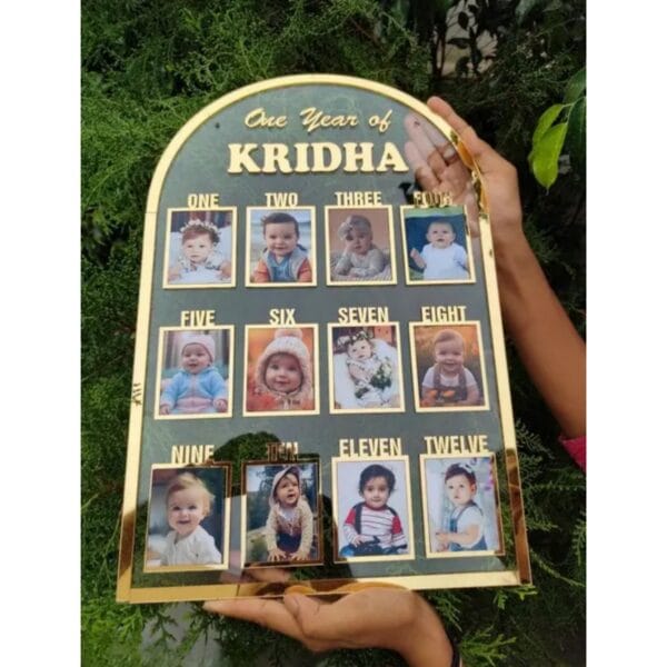 Customized Baby Photo Frame for 0-1 Year