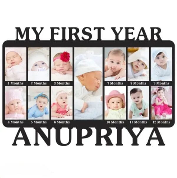 1st Year Happy Birthday / 13 Photos with text