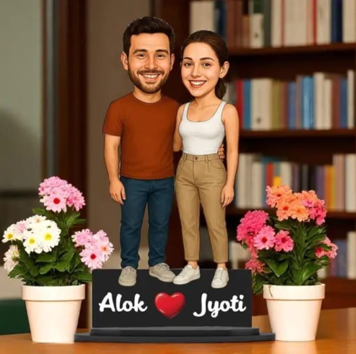 6 inches Personalized Couple Custom Photo Stand